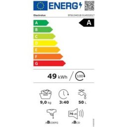 Tvättmaskin Electrolux EFI6194O1B 1400 rpm 9 kg