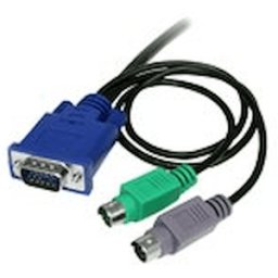 StarTech.com 3-in-1 Ultra Thin PS/2 KVM Cable - Keyboard / video