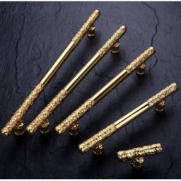 Härligt Hemma Handtag & Knopp, Metalliskt Guld "Targaryen Gold", 96...192mm - 128mm