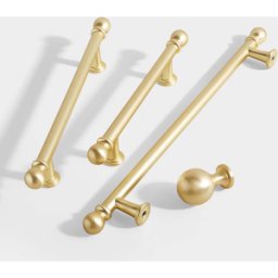 Härligt Hemma Handtag, Metall, Guld/mässing, Satin “bellavista” – Knopp & Handtag, 96, 128 & 192 Mm - 96 Mm