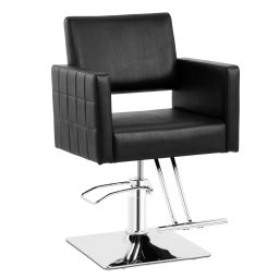 Frisörstol Ribbleton med fotstöd - Sitthöjd 49–63 cm - 150 kg - Svart