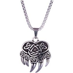 Northern Viking Jewelry Små Björnens Tass halsband NVJRS106