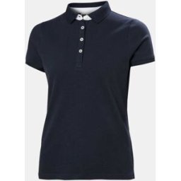 Helly Hansen Women's Crew Polo Pique Marinblå M White VitM