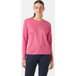 Helly Hansen HH Tech Crew Långärmad Tröja 2.0 Dam Rosa M Apricot Crush OrangeM