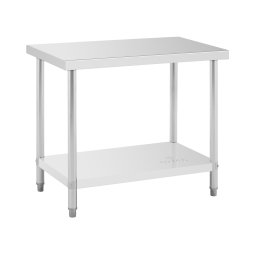 Rostfri arbetsbänk - 100 x 60 cm - 250 kg lastkapacitet