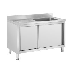 Diskbord - 1 diskho - Royal Catering - Rostfritt stål - 120 x 60 cm