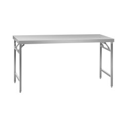 Rostfri arbetsbänk - hopfällbar - 180 x 60 cm - rostfritt stål
