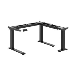 Justerbart underrede för hörnbordsskiva - Höjd: 60-125 cm - Bredd: 110-190 cm (vänster) / 90-150 cm (höger) - Vinkel 90° - 150 kg