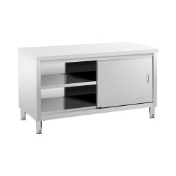 Rostfri arbetsbänk - 150 x 70 x 85 cm - 600 kg lastkapacitet
