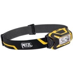 Petzl Pannlampa Aria 2, Svart/gul, inkl. batterier