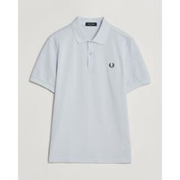 Fred Perry Plain Polo Shirt Dusty Blue
