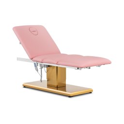 Behandlingsbänk - elektrisk - 3 motorer - 300 W - 190 x 65 x 60 - 76 cm - 200 kg - Rosa / guld