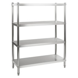 Hylla i rostfritt stål - 120 cm