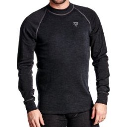 Termo Men's Wool Light Round Neck Ls Anthracite Melange S