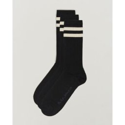 Nudie Jeans 3-pack Amundsson Tennis Socks Black/White
