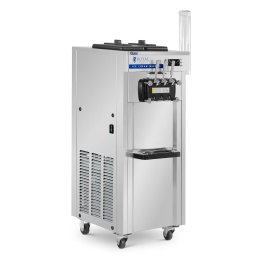Mjukglassmaskin - 18 l/h - 1500 W - 2 smaker + mix av båda - förkylning - Royal Catering