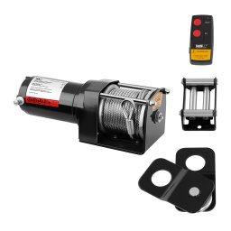 Vinsch 12 V - 1590 kg - 3500 lbs - 12 m stålrep - Inkl. brytblock