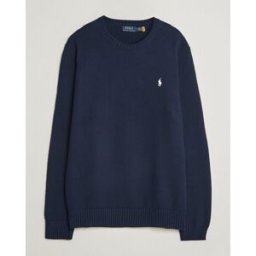 Polo Ralph Lauren Cotton Crew Neck Sweater Hunter Navy