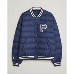Polo Ralph Lauren Quilted Letterman Jacket Newport Navy