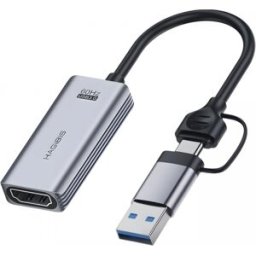 Hagibis Hdmi Till Usb/usb-C 1080p Hd 60fps Live Video Capture-Kort
