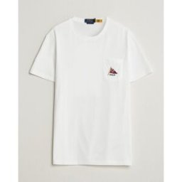 Polo Ralph Lauren Backprint Pocket Tee Newport Bear/White