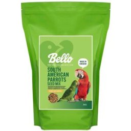 Bello South American Parrot Seed Mix Fågelmat Till Sydamerikansk Papegoja 3kg