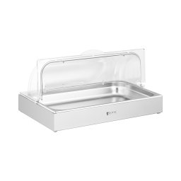 Buffédisplay - GN 1/1 - Rostfritt stål med lock - Royal Catering