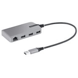StarTech.com 3-Port USB Hub with Ethernet, 3x USB-A Ports,