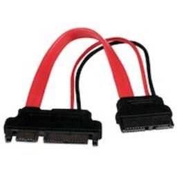 StarTech.com 6in Slimline SATA to SATA Adapter with Power - Slim