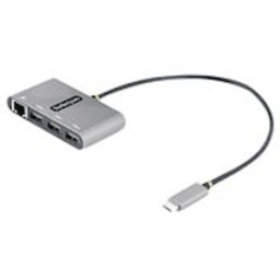 StarTech.com 3-Port USB-C Hub with Ethernet, 3x USB-A Ports,