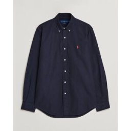 Polo Ralph Lauren Custom Fit Garment Dyed Oxford Shirt Navy