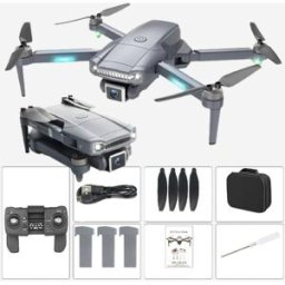 Cooligg Drönare Mini UAV med 5G RC GPS högupplöst kamera 3 ST 2200 mAh batterier för längre flygtid