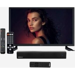 Telesystem 22 Tum 12v TV till husvagn Palco 22 LX1 HD-TV 12v Trådlös Soundbar Stereohögtalare paket