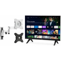 12V Smart TV 22” + Roterbart Väggfäste Husvagn