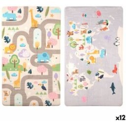Lekmatta Gift Decor djur 140 x 0,6 x 80 cm Multicolour (12 antal)