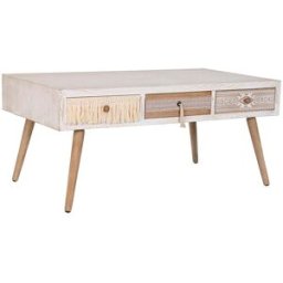 Soffbord DKD Home Decor Gran Bomull (110 x 60 x 50 cm)
