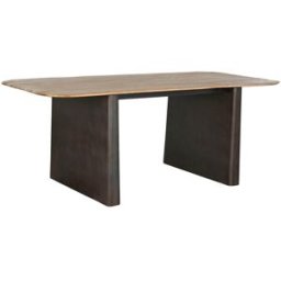 Matsalsbord Home ESPRIT Naturell Mörkbrun Gran 200 x 90 x 75 cm