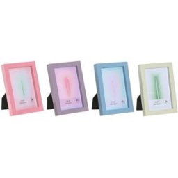 Fotoram Home ESPRIT Blå Grön Glas Trä MDF Urban (4 antal)