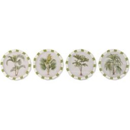 Tavla Home ESPRIT Glas Gran 30 x 2 x 30 cm (4 antal)