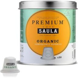 Kaffekapslar med Väska Saula COMPOSTABLE ECOLOGICO (20 antal)