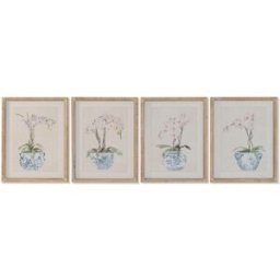 Tavla Home ESPRIT Glas Gran 35 x 2,5 x 45 cm (4 antal)