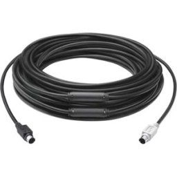 Skarvsladd S-Video Logitech 939-001490 Svart 15 m