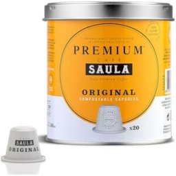 Kaffekapslar med Väska Saula COMPOSTABLE INTENSE