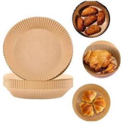 100-Pack Air Fryer Papper - Bruna 20 cm.