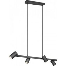 Trio Marley -Hängande Lampa 80 Cm, 4-Delad, Gu10, Mattsvart