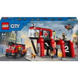 Lego City Brandstation Med Brandbil Lekset 60414