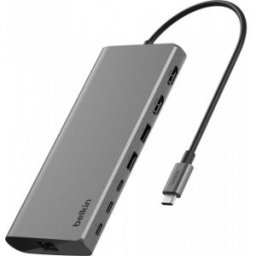 Belkin Connect Usb-C 8-I-1 Dual Display Core Hub - Hub, Åtta Portar