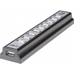 Manhattan Hi-Speed Usb Desktop Hub Är En 10-Port Usb-Hubb