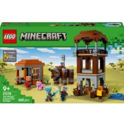 Lego Minecraft 21278 Rövarnas Främre Utpost Och Förintelsebadet