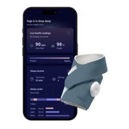 Owlet Dream Sock Smarta Strumpa, Blå